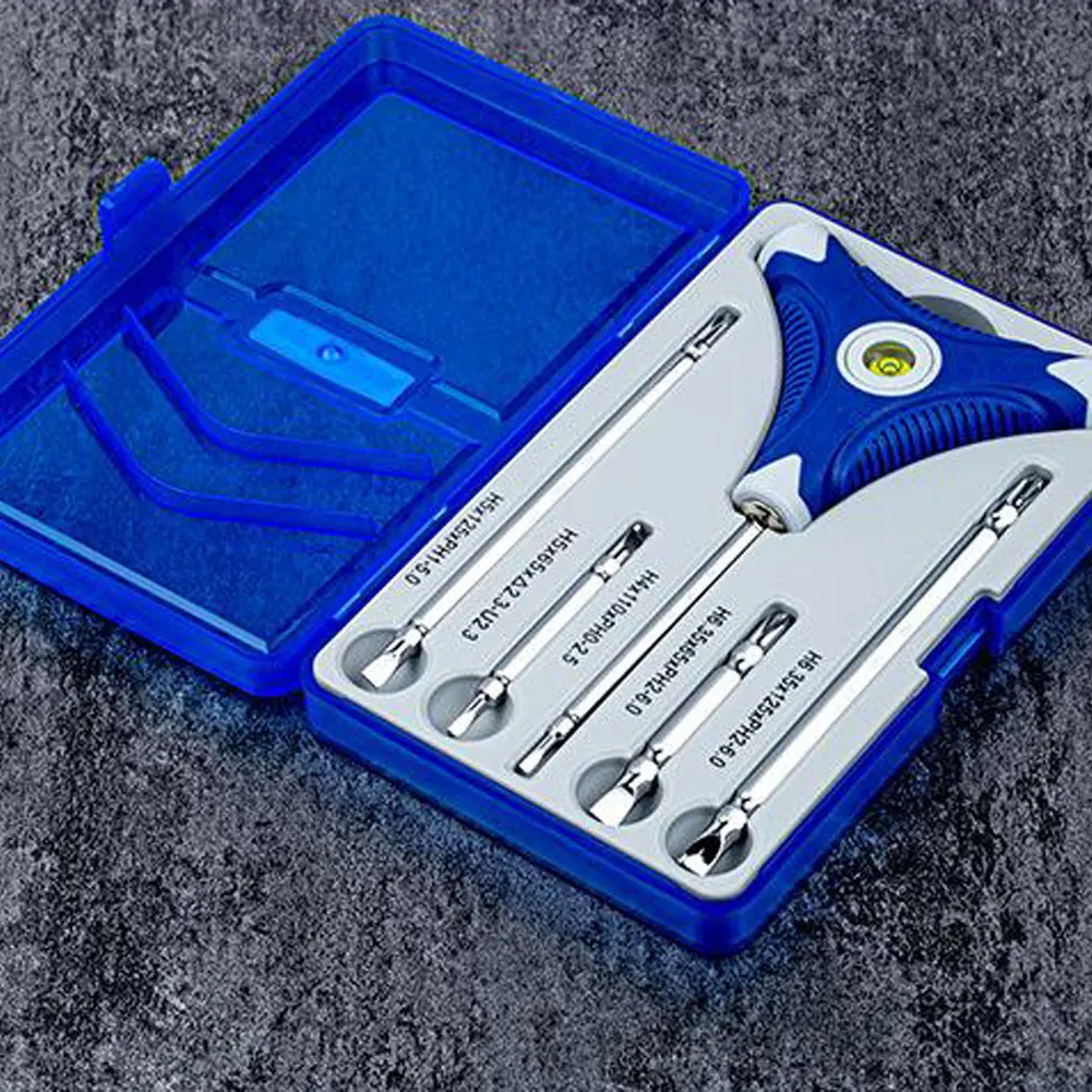 

6PCS 6in1 Screwdriver Set Light Weight DS-501 Multi Function Dual-Use Screwdriver Kit With Level Handle Easy To Store And Carry