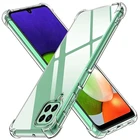 Прозрачный силиконовый чехол для телефона Samsung A22, A32, A52, A72 4G 5G, A42, A12, A02, A02S, A21S, A20E, F62, M62, A31, M31, мягкий чехол, чехлы