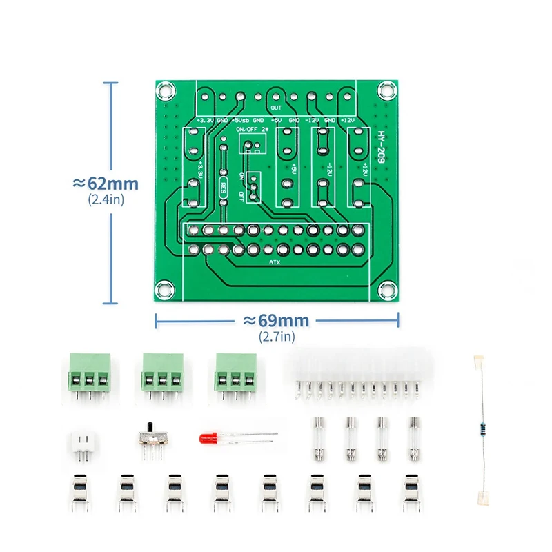Настольный блок питания ATX плата адаптера компьютерный отбора мощности розетка