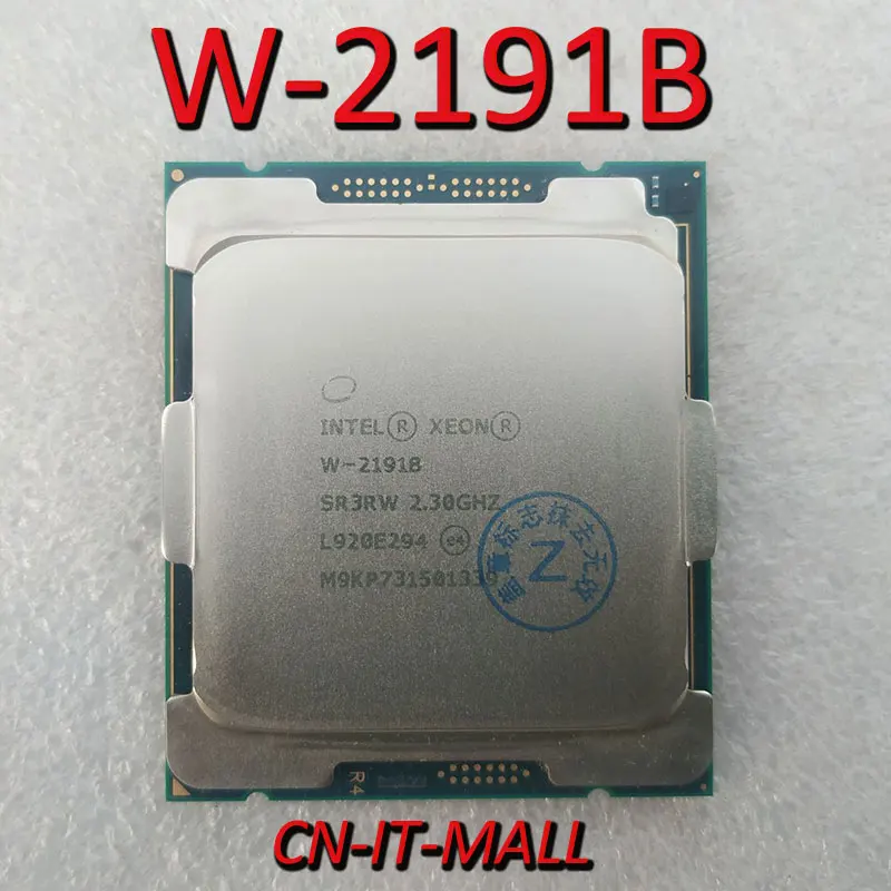 

Xeon W-2191B W2191B CPU 2.3GHz 24.75M 18 Core 36 Threads LGA2066 Processor