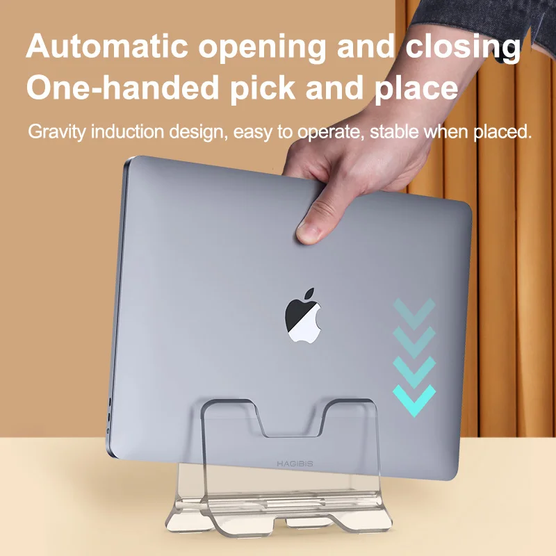 Вертикальная подставка для ноутбука hagибис MacBook Pro Air прозрачный Настольный