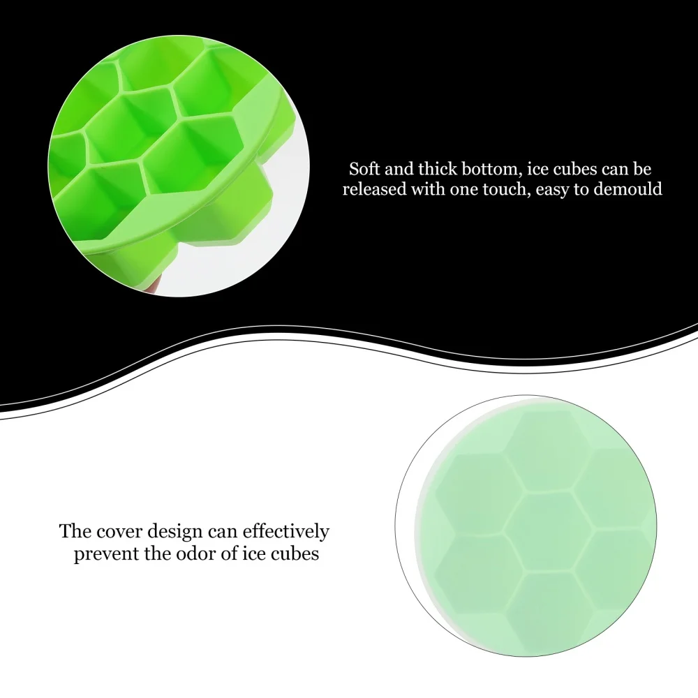 

2pcs Creative Silicone Ice Molds Ice Makers Honeycomb Ice Molds (Assorted Color)