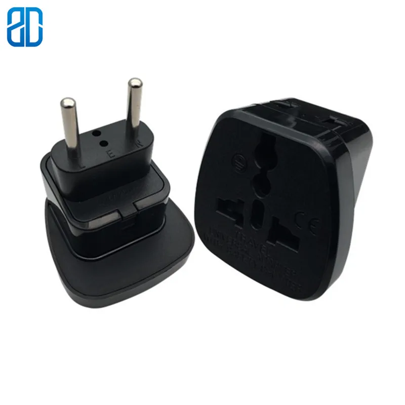 1 шт. дорожная вилка европейского стандарта на 2 контакта|Электрические вилки| |