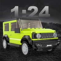 cadatspopuito124 city suv compatible off road racing car vehicle building block classic technical bricks toys for children gift