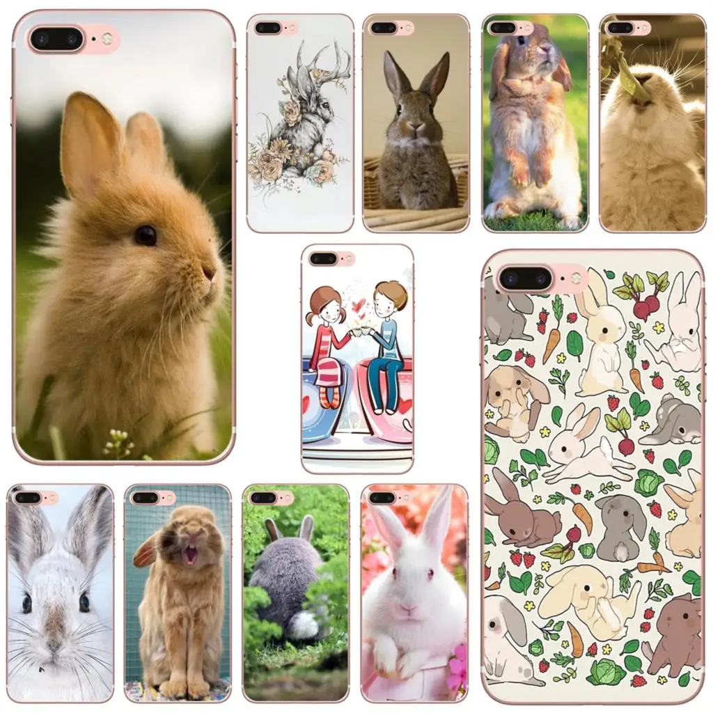 

Rabbit For iPhone 10 11 12 13 Mini Pro 4S 5S SE 5C 6 6S 7 8 X XR XS Plus Max 2020 Silicone Phone Case