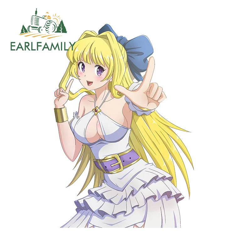 

EARLFAMILY 13 см x 9 см для Kono Yuusha Ga Ore TUEEE Kuse Ni Shinchou Sugiru, автомобильные наклейки, водонепроницаемые, стиль Солнцезащитные наклейки