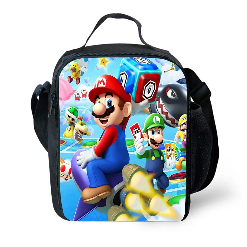 

Super Mary bag cute outdoor picnic meal bag children cartoon animation game character Luigi Yoshi Mario lunch bag birthday gifts