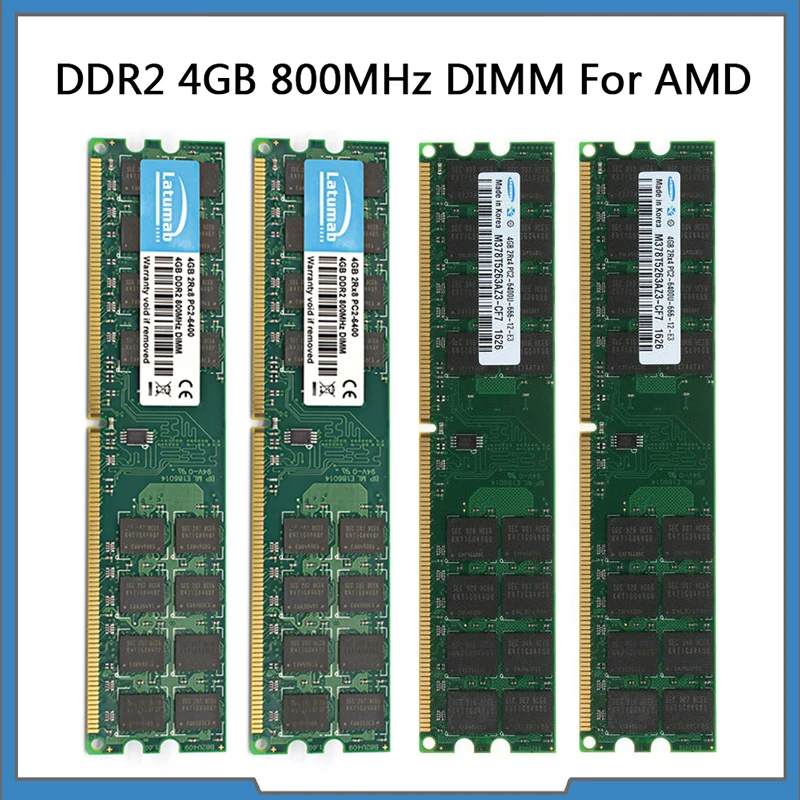 RAM DDR2 4GB 8GB 16GB 800MHz Desktop Memory for AMD CPU Chipset Motherboard PC2-6400 240 Pins 1.8V PC Module | Компьютеры и офис