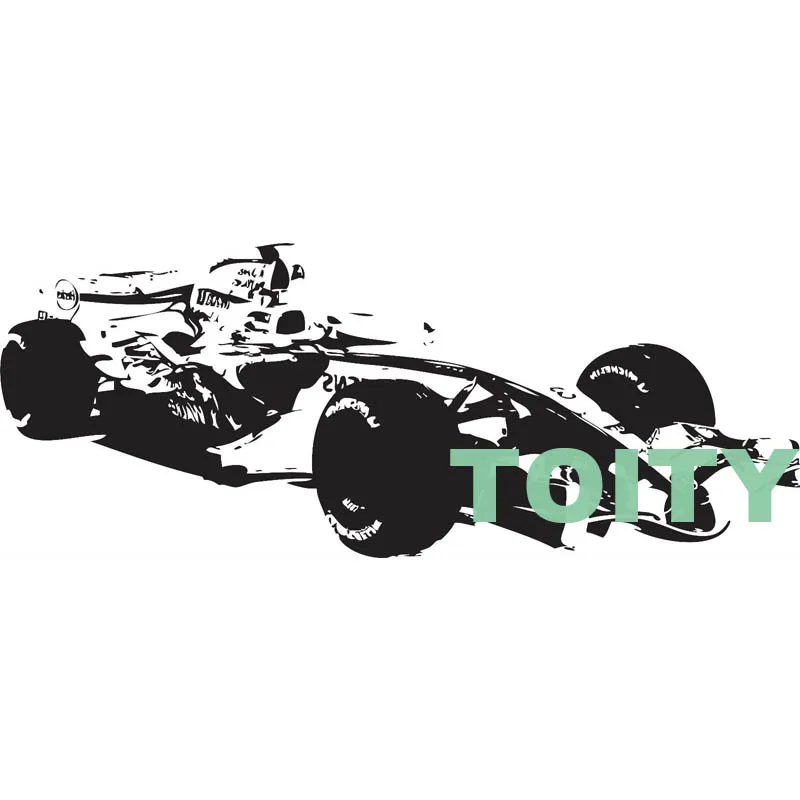 29 дизайнов спортивный автомобиль гоночная скорость быстрая F1 настенная художественная наклейка высечка Виниловая наклейка для спальни дома Декор Фреска - Цвет: H50cm x W129cm