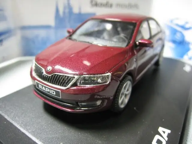 ABREX 1/43 масштаб SKODA RAPLD литой металлический автомобиль модель игрушки для коллекции, подарок, дети