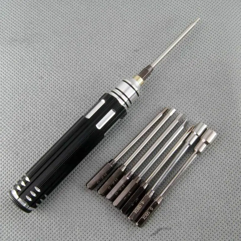 Destornillador multifunci&oacute;n 8 en 1, herramienta de mantenimiento de coche, modelo RC, tornillos hexagonales, 1/10-0