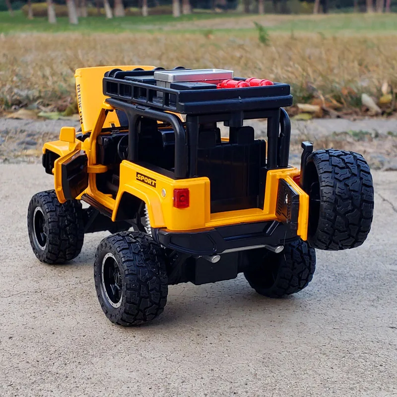 

1:32 Jeep Big Wheels Off-road Car Educational Toys for Children Cars Model Diecast Pull Back High Simulation Kids