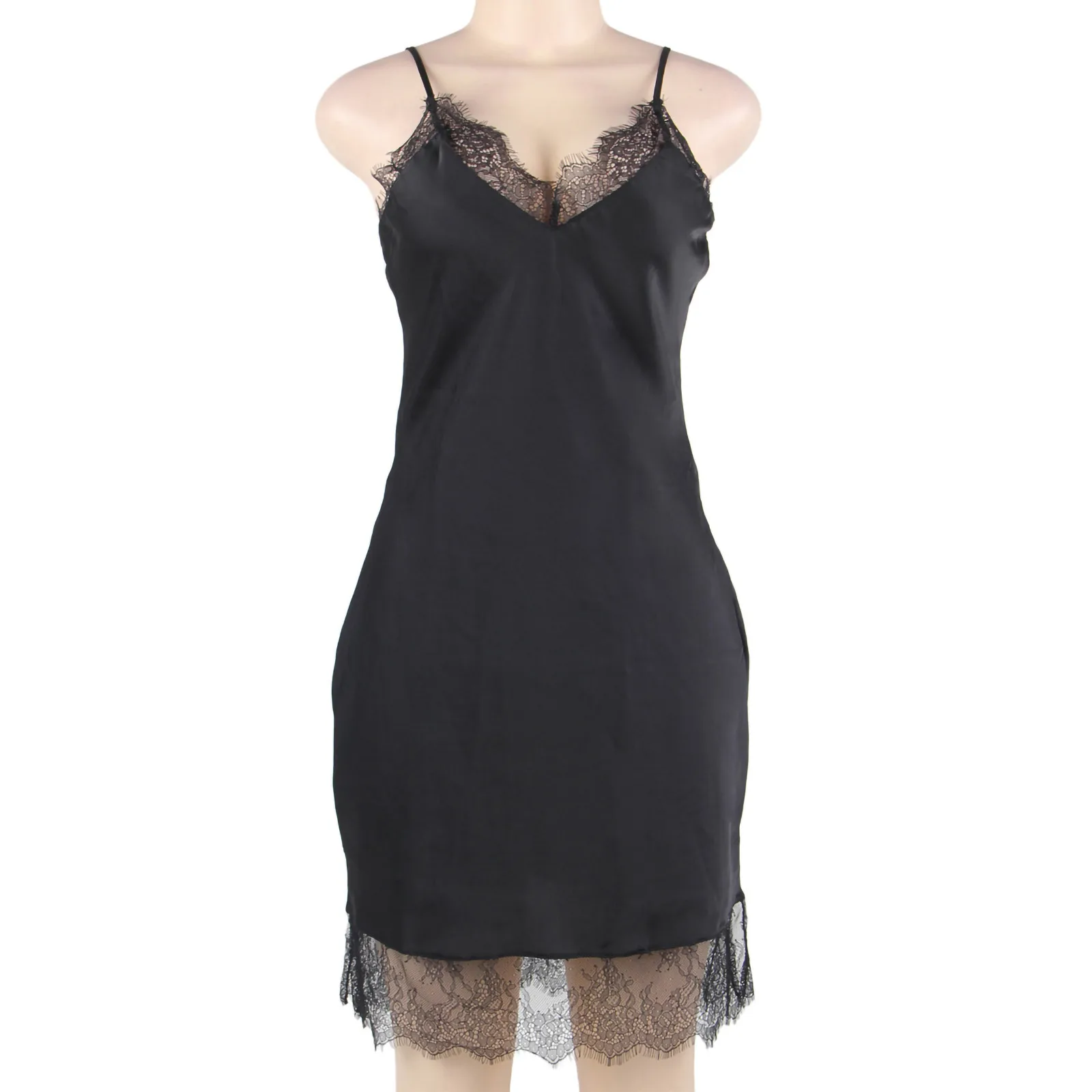 

Women Lingerie See-through Suspenders Short NightdressThong Two-piece Set Underwear Fashion Temptation Underwear Set