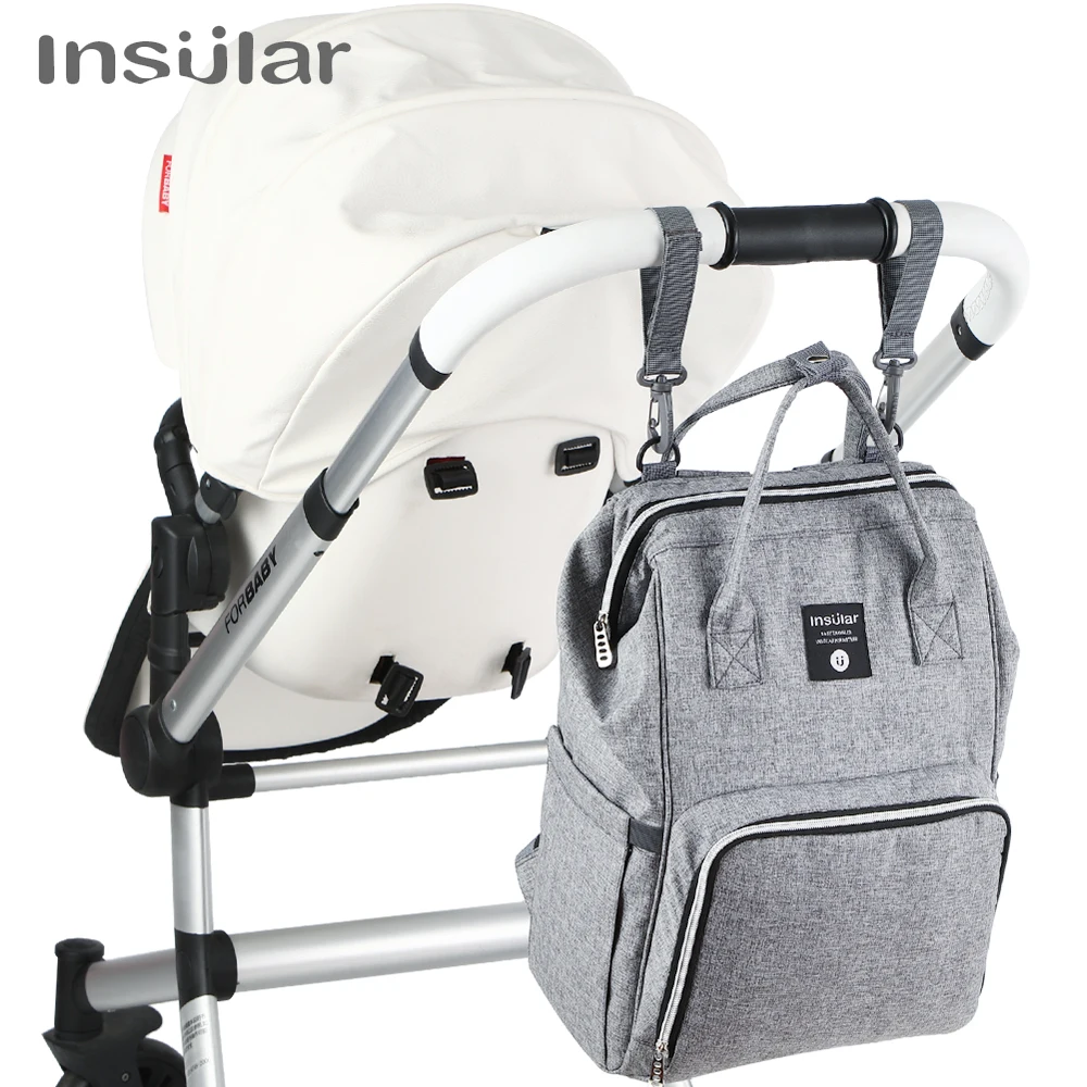 

Водонепроницаемая сумка для мам Insular, многофункциональный рюкзак для подгузников, вместительный, для прогулок и путешествий