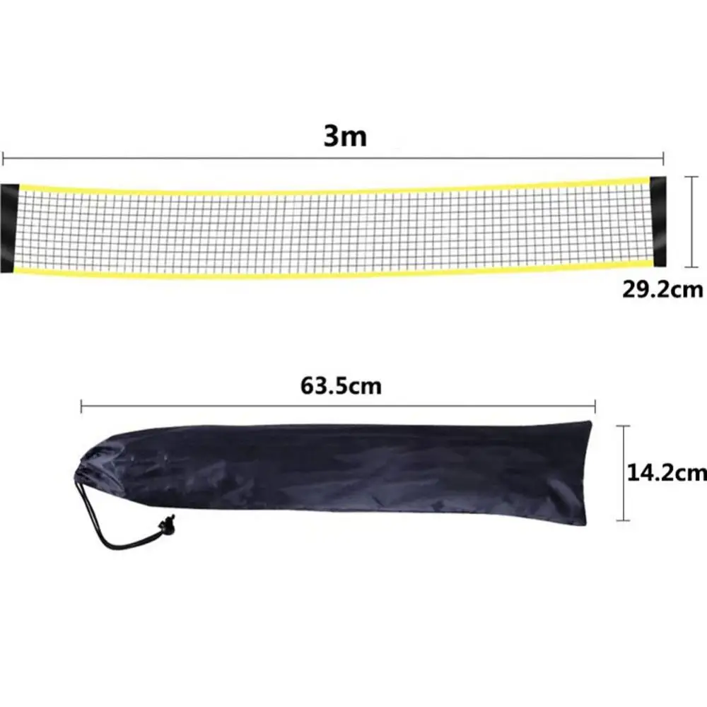 

300cm Outdoor Indoor Standard Badminton Training Game Net with Stand Blue Compact And Easy To Carry Badminton Training Supplies