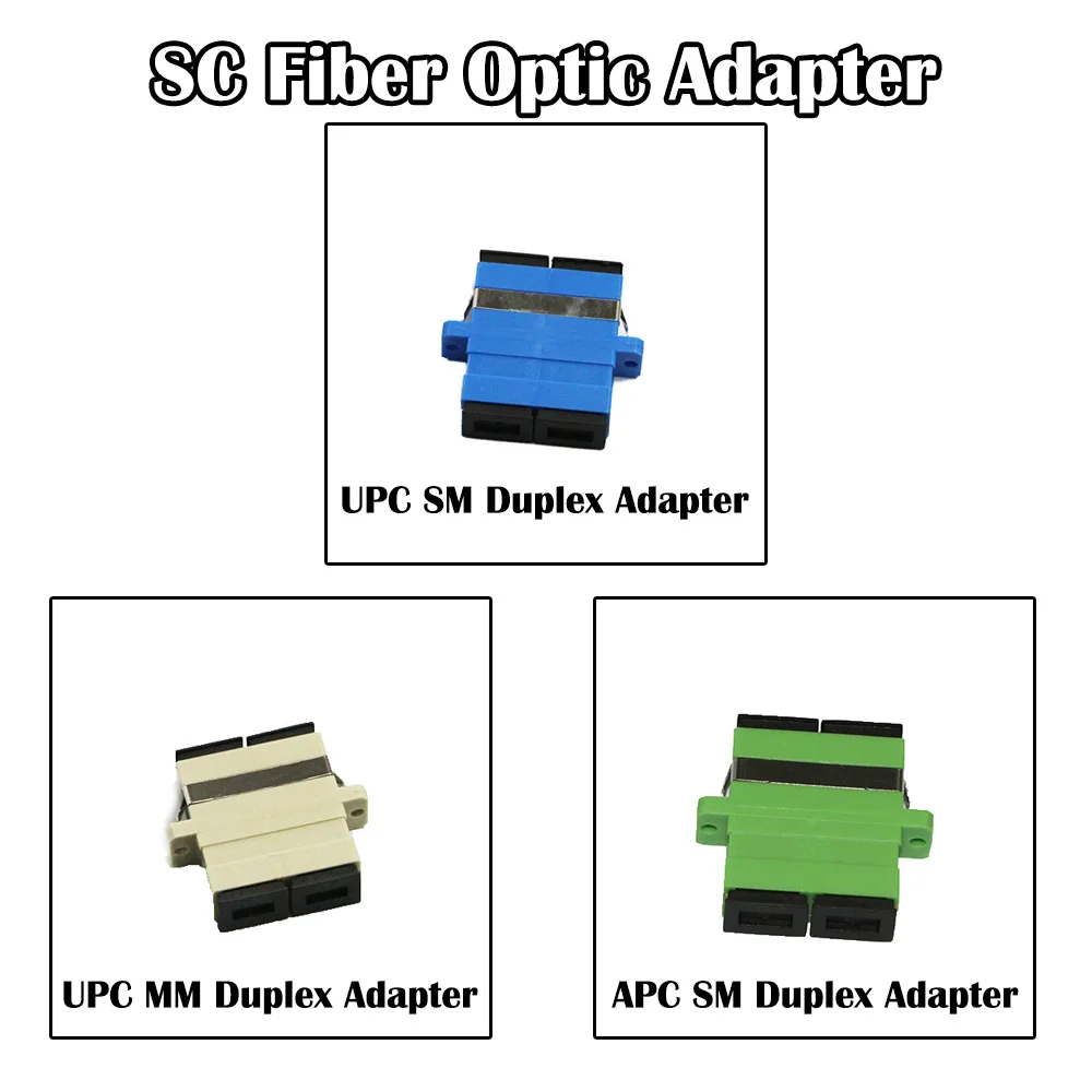 200 шт. SC дуплекс APC SM одномодовый волоконно-оптический адаптер для FTTH сетевой