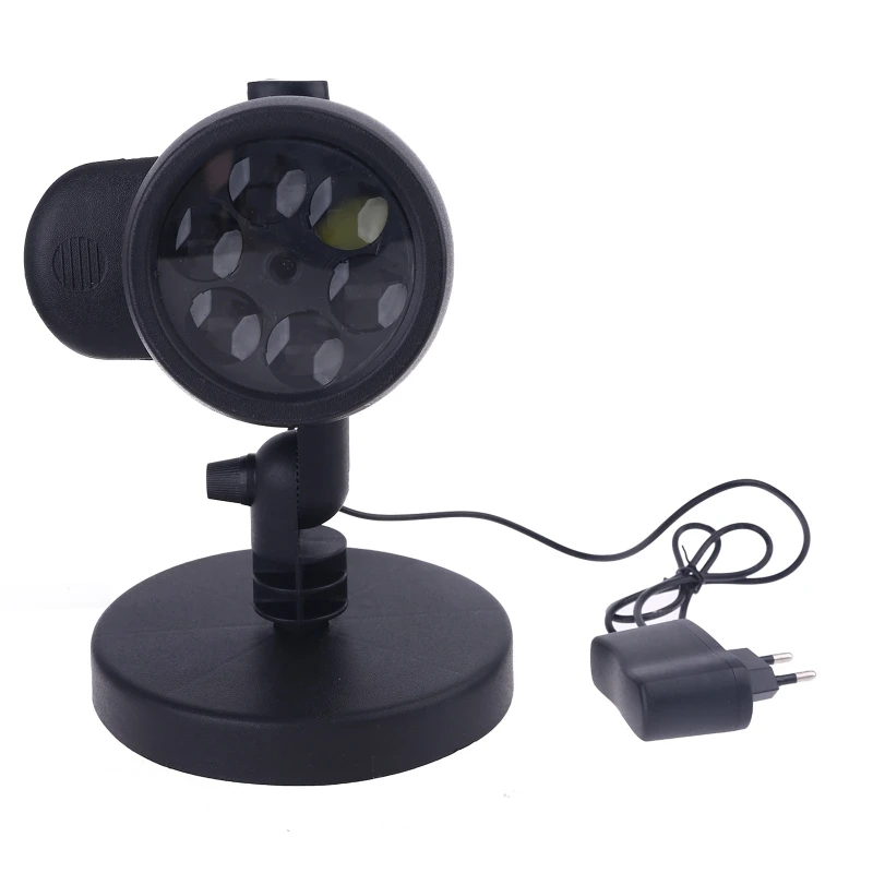 

Рождественский Светодиодный проекционный светильник с вилкой US/EU/UK/AU, Лампа для проектора с 12 узорами, уличный и внутренний водонепроницаем...