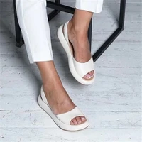 new large womens shoes 2021 summer new fashion fish mouth flat bottomed womens beach sandals fashion shoes bottoms womens