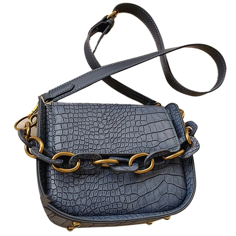 

Stone Pattern Square Crossbody Bag Fashion Quality PU Leather Women's Handbag Portable Shoulder Messenger Bags