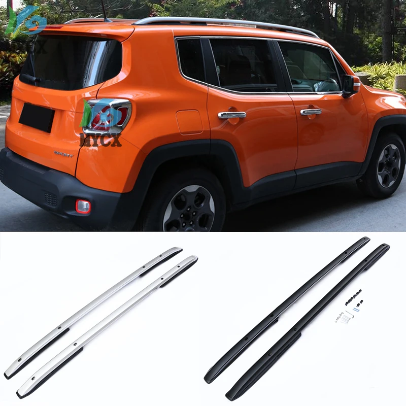 Новое поступление багажник на крышу рейка для Jeep Renegade Толстый алюминиевый сплав
