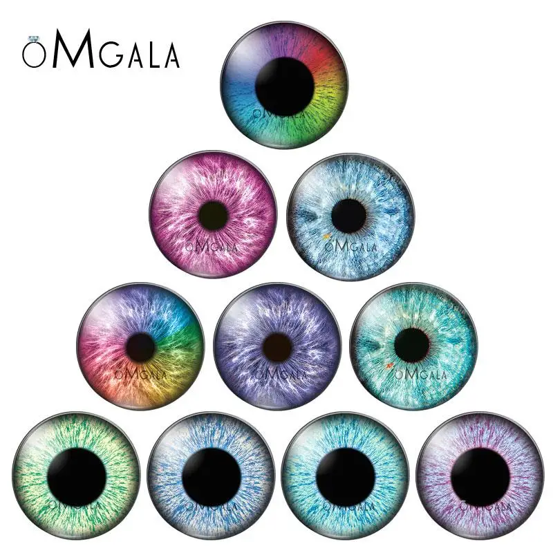 

8 10 12 14 16 18 20 25 мм смешанные с 10 различными глазами дракона пары узоров стекла кабошоны фото DIY аксессуары для изготовления