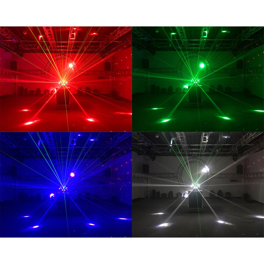 18x10 Вт RGBW Луч с движущейся головкой RGB светильник ный проектор тремя головками