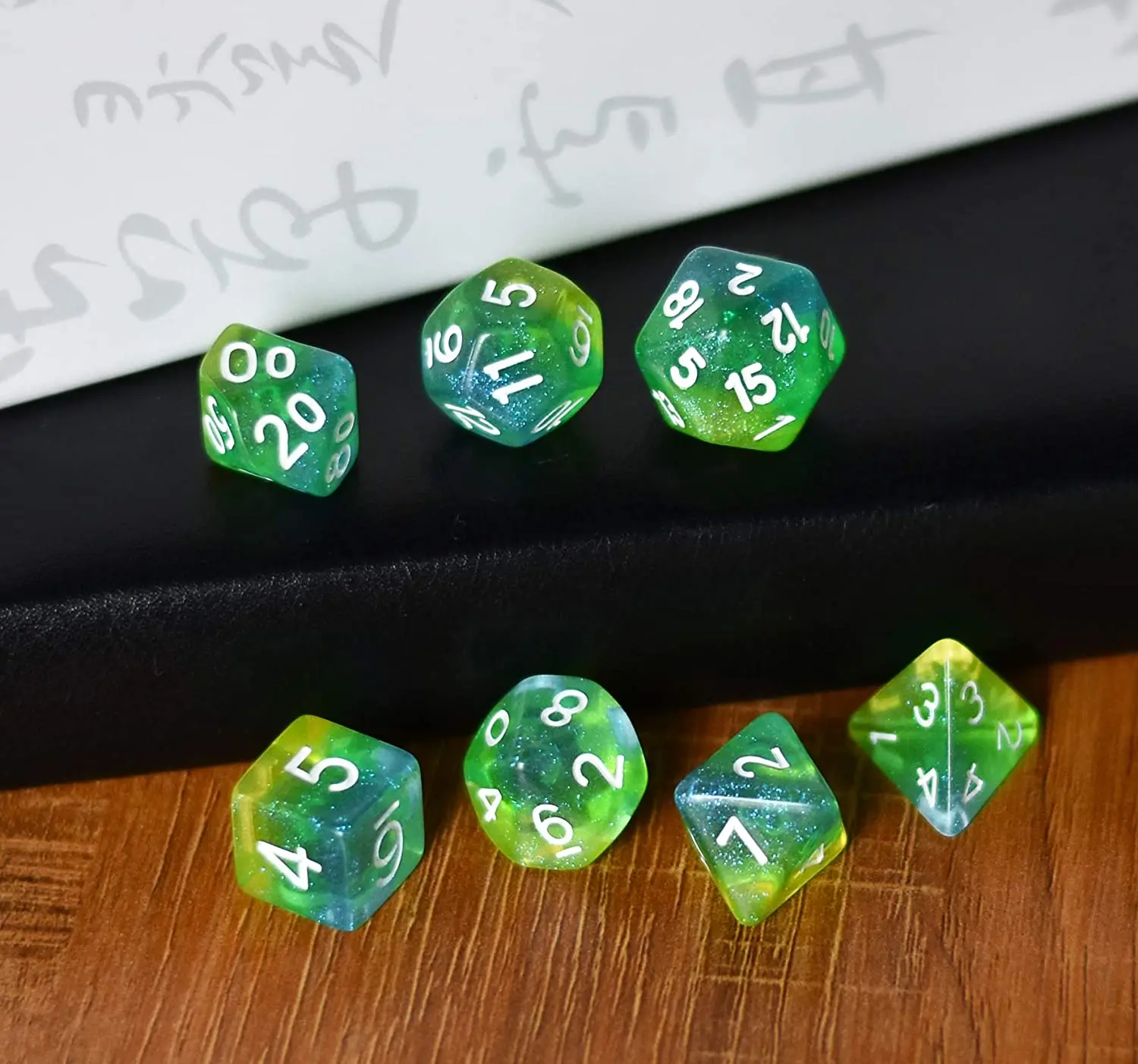 7 шт. трехслойные блестящие кости D &amp для настольных игр | Спорт и развлечения