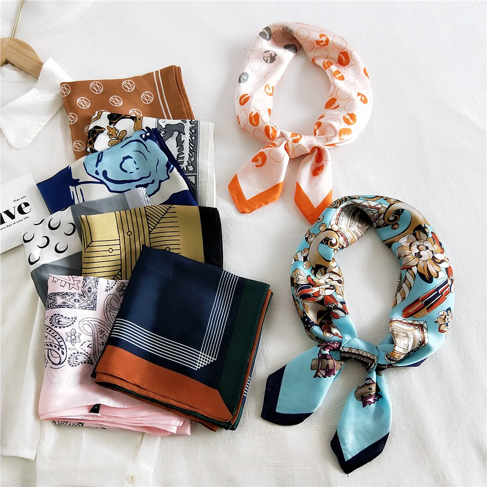 

70 Small Square Scarf Silk Scarf Women Spring and Autumn Summer New Decoration Professional Scarf Korean Fashion Scarf Neck Tide