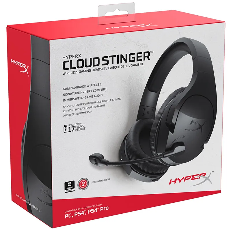 Оригинальная игровая гарнитура Kingston HyperX Cloud Stinger Core с микрофоном для PS4 |