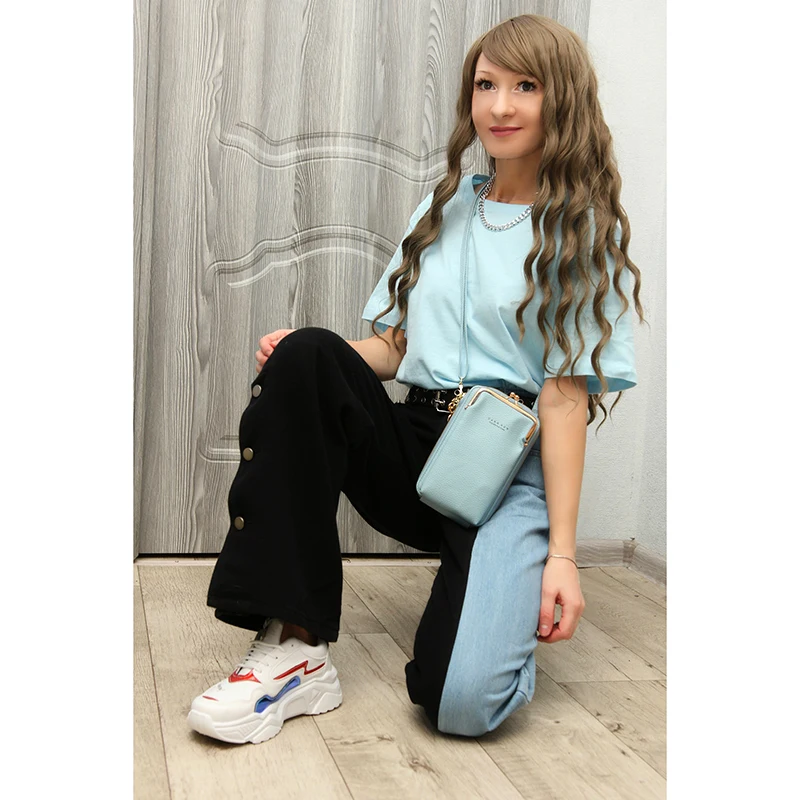 Solid Phone Pocket Small Women's PU Leather Crossbody Bag Luxury Handbags Zipper Shoulder Bags Women Card Wallet Elegant Clutch