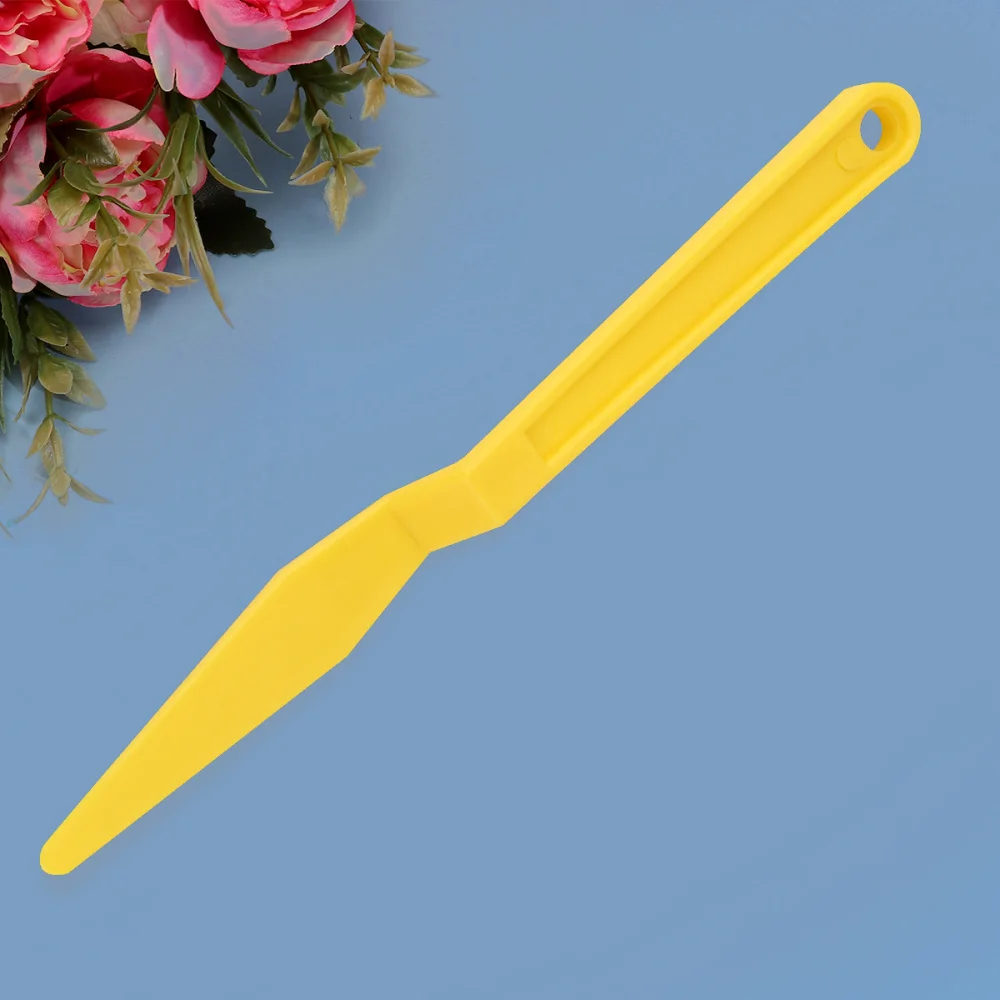 

1pc Car Film Tool Long Handle Cutter Wrapping Scraper Squeegee Car Tool (Yellow)