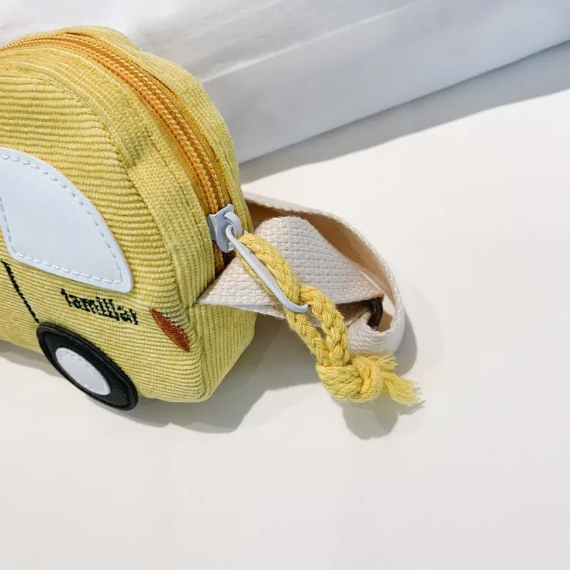 Мини-кошелек с милым автомобилем для монет сумка мальчиков из композитного