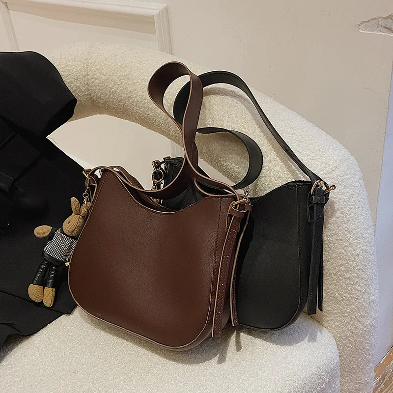 

Women Bag Simple Retro Small New Trend Fashion Messenger Bag Texture Shoulder Crossbody Armpit Bag Luxury Designer Handbags