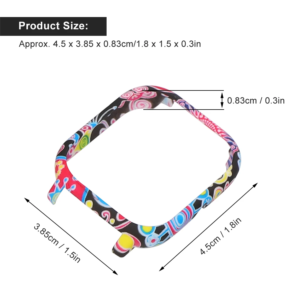 

REXLIS 12pcs PC Watch Case Colorful Pattern Lightweight Protective Shell Fit for AMAZFIT GTS