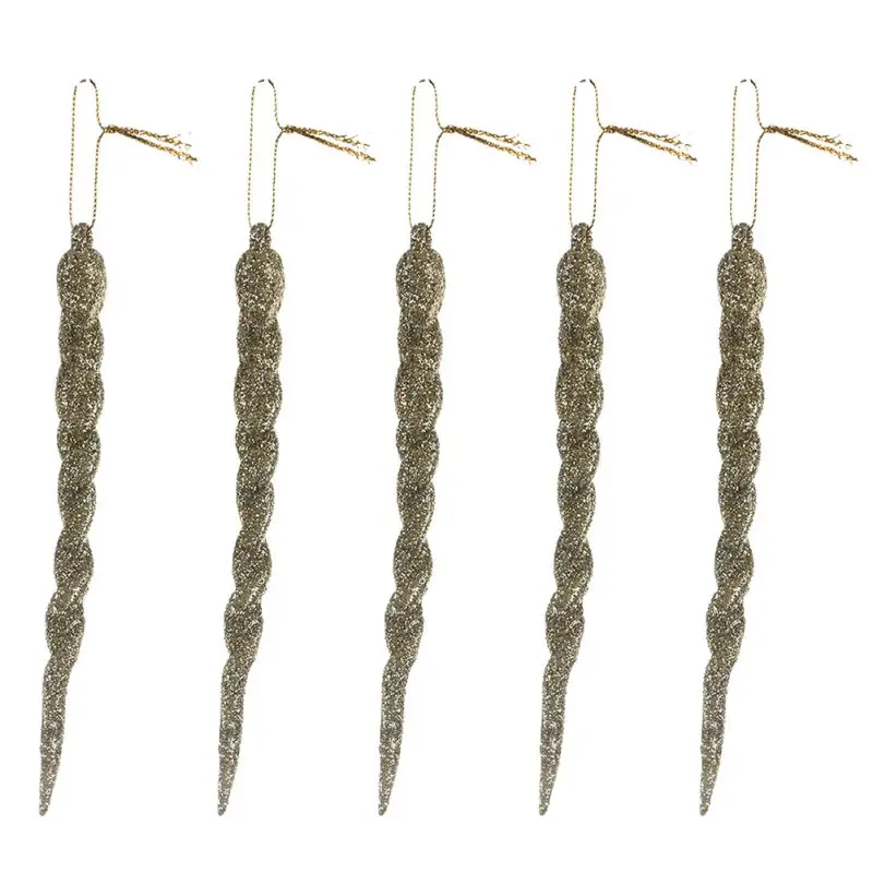 10 шт DIY прозрачный пластиковый кулон кулон-сосулька Рождественская елка падение