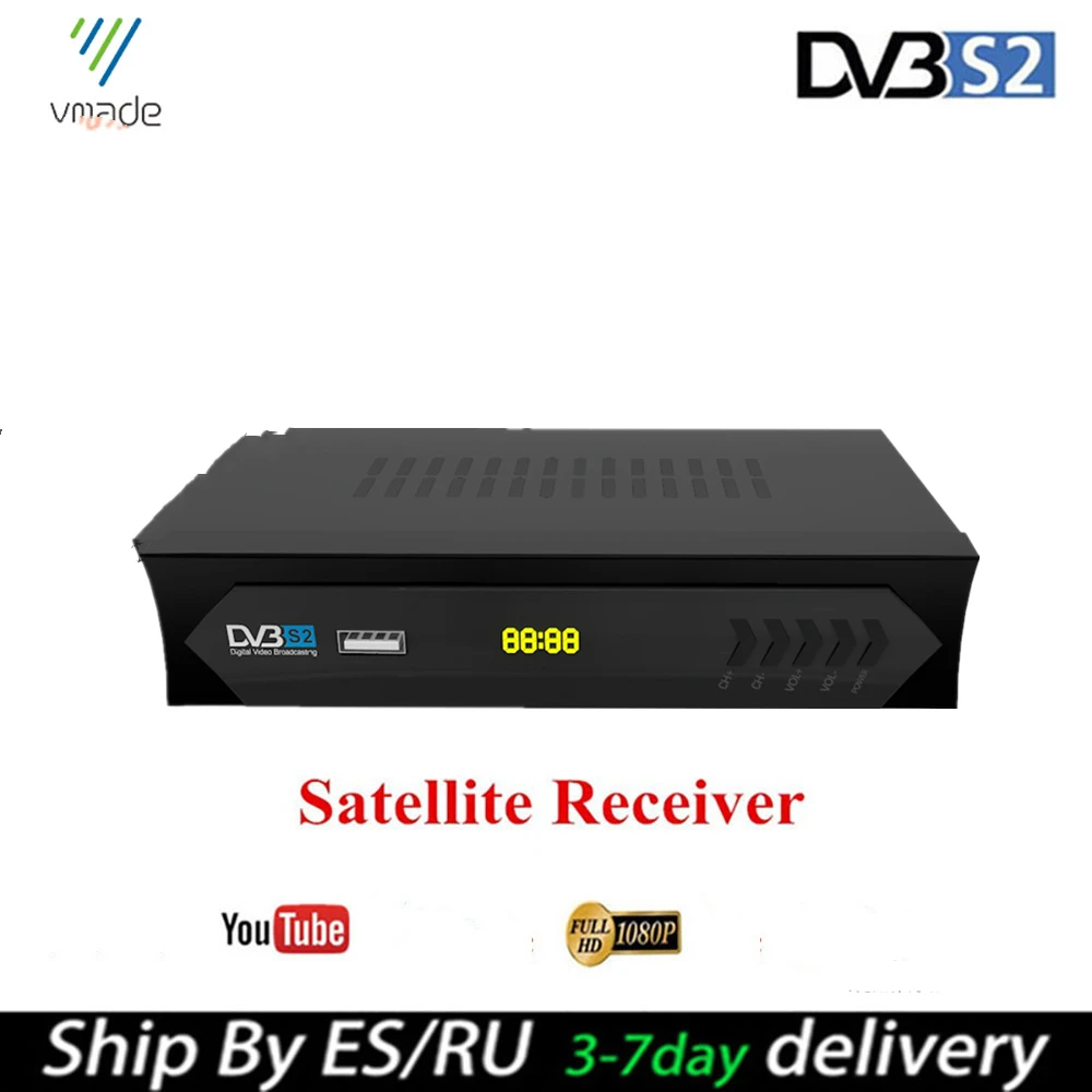 Лидер продаж в Испании спутниковый ресивер DVB S2 TV BOX Full hd 1080p mpeg2/4 поддержка IKS BissKey