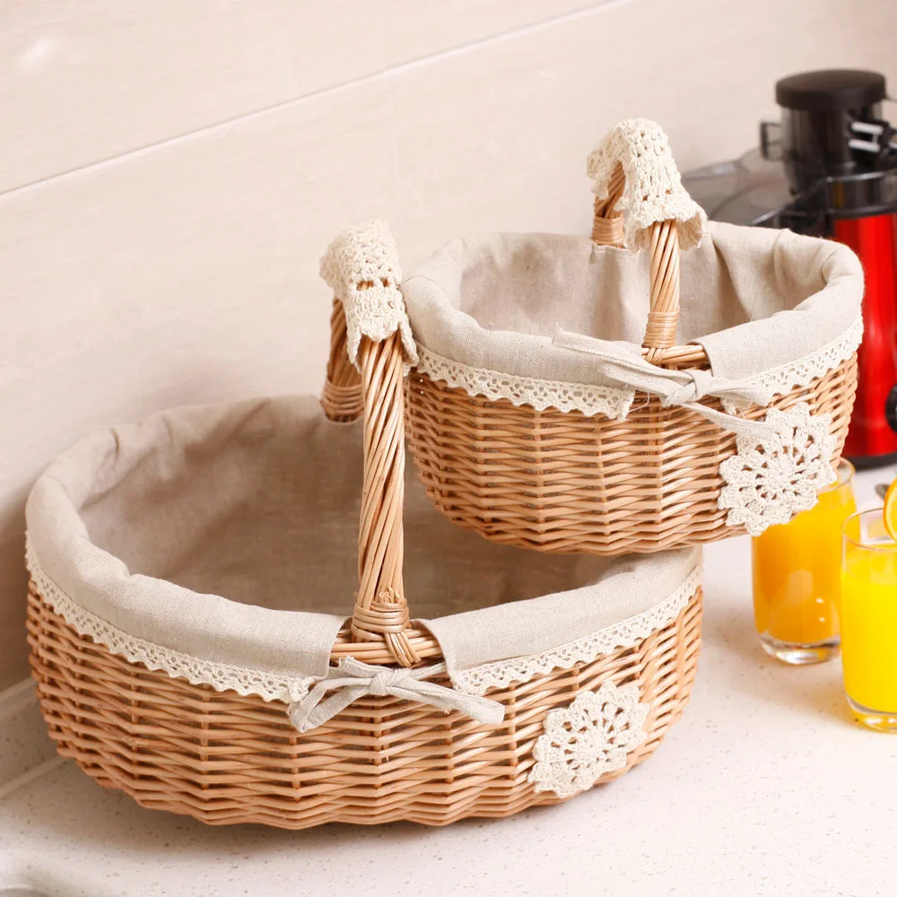 Скандинавский стиль ручная плетеная корзина для хранения цветочный горшок из