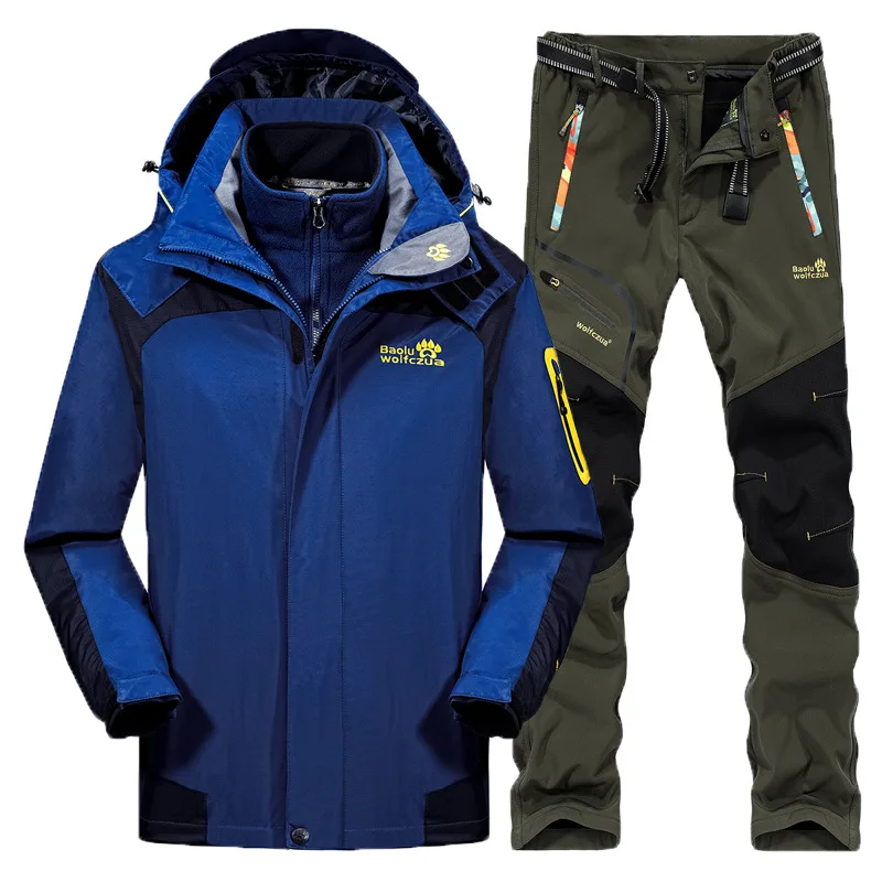 Мужской лыжный костюм уличная одежда для альпинизма походная куртка мягкие