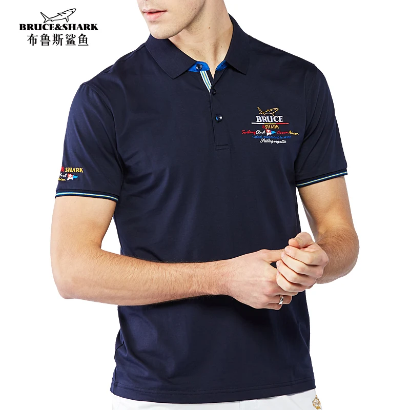 Брюс &amp Акула мужская футболка растягивающаяся мерсеризованный хлопок