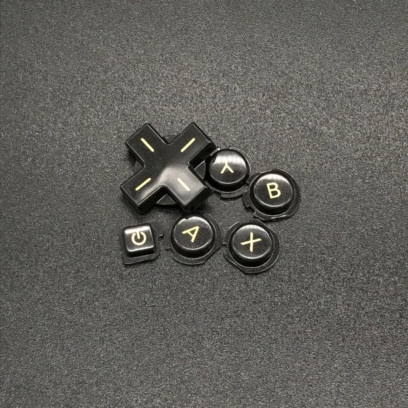 black gold ABXY набор кнопок D-pad для nintendo 3ds ABXY набор кнопок D-pad - Цвет: black gold