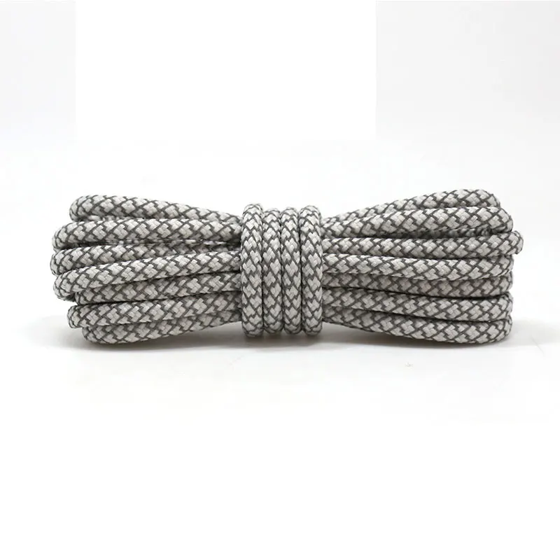 light grey Крутые 3M светоотражающие шнурки для обуви, спортивные безопасные кроссовки с шнурками для бега в ночное время - Цвет: light grey