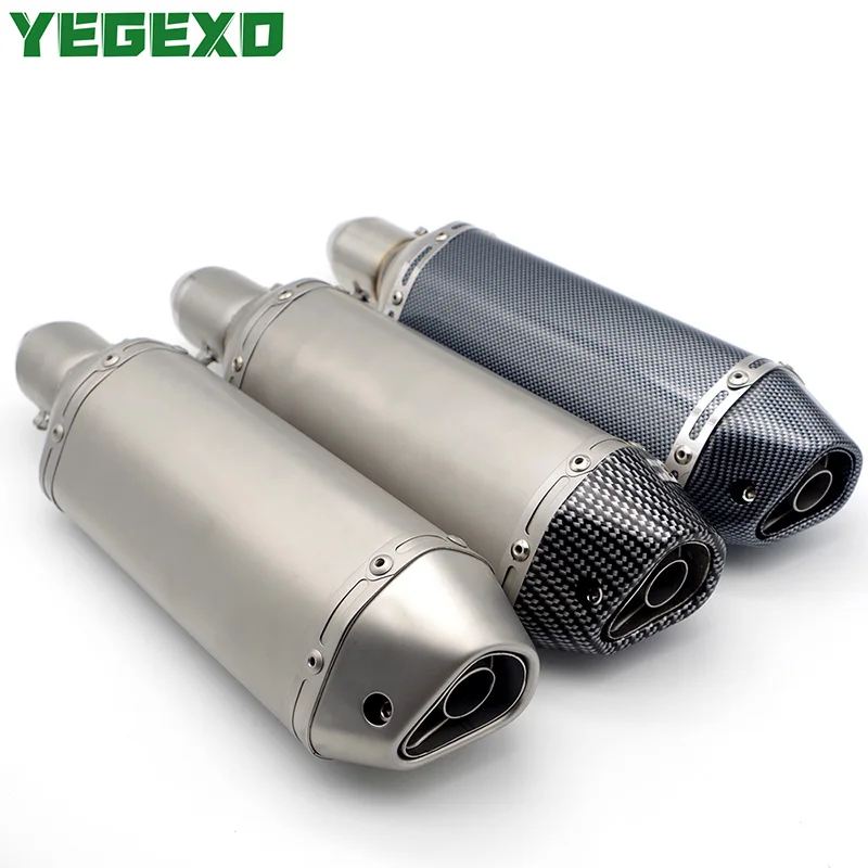 

51MM Motorcycle Exhaust Escape Moto Motocross Muffler For APRILIA rsv shiver 750 sr 50 rs50 rsv4 pegaso 650 rs 50 rs 125 sr 150