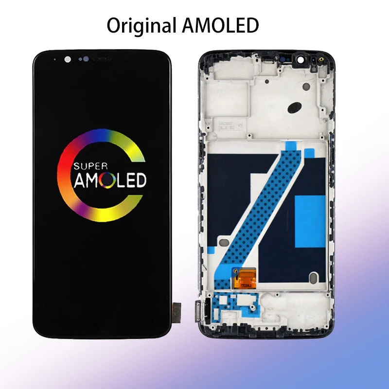 

6.01" AMOLED OLED Display For Oneplus 5T LCD A5010 Touch Screen Digitizer Replacement Assembly Parts For 1+5T Display