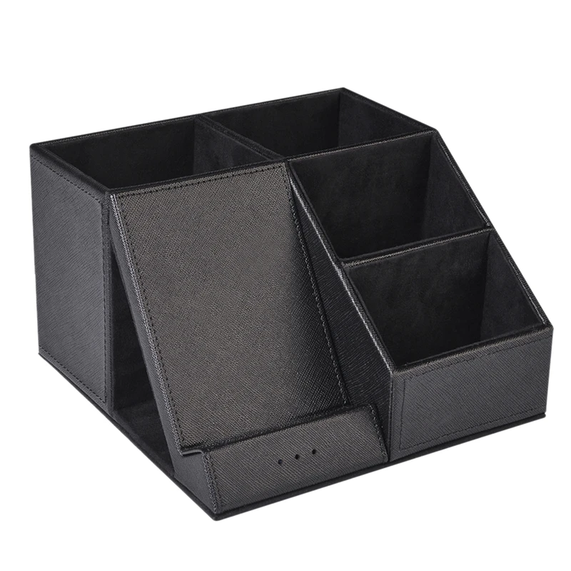 Qi Беспроводное зарядное устройство держатель ручки с настольным органайзером