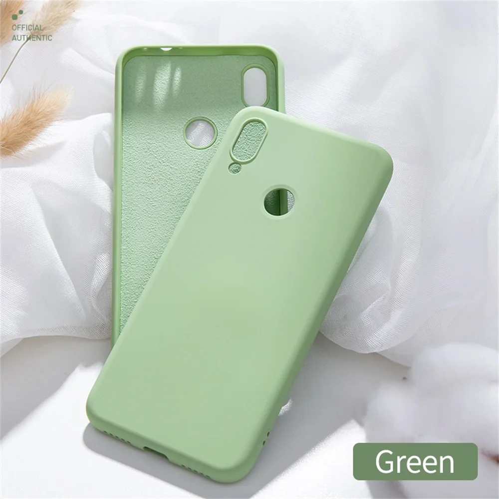 Жидкий силиконовый чехол для Xiaomi Redmi 6A Note 6 7 8 Pro темно-зеленый мягкий чехол для Xiaomi 8 9 SE 6 6X Mix 2 2S 3 CC9