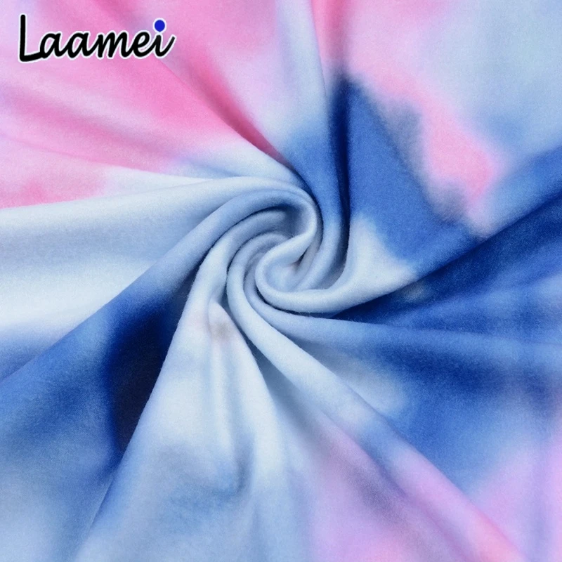 

Laamei Women Set Summer Tie Dye Top Shirt Loose And Biker Shorts Casual Two Piece Set Streetwear Outfits Tracksuit Leisure Wear