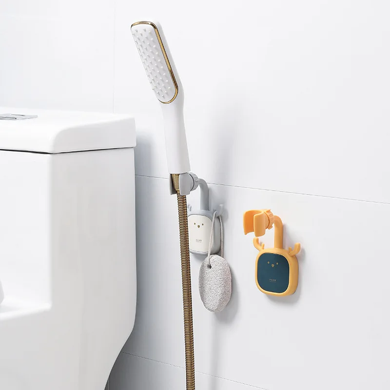 

Universal Punch-Free Adjustable Shower Bracket Bathroom Shower Head Holder Nozzle Adjustment Adjusting Sucking Disc Base