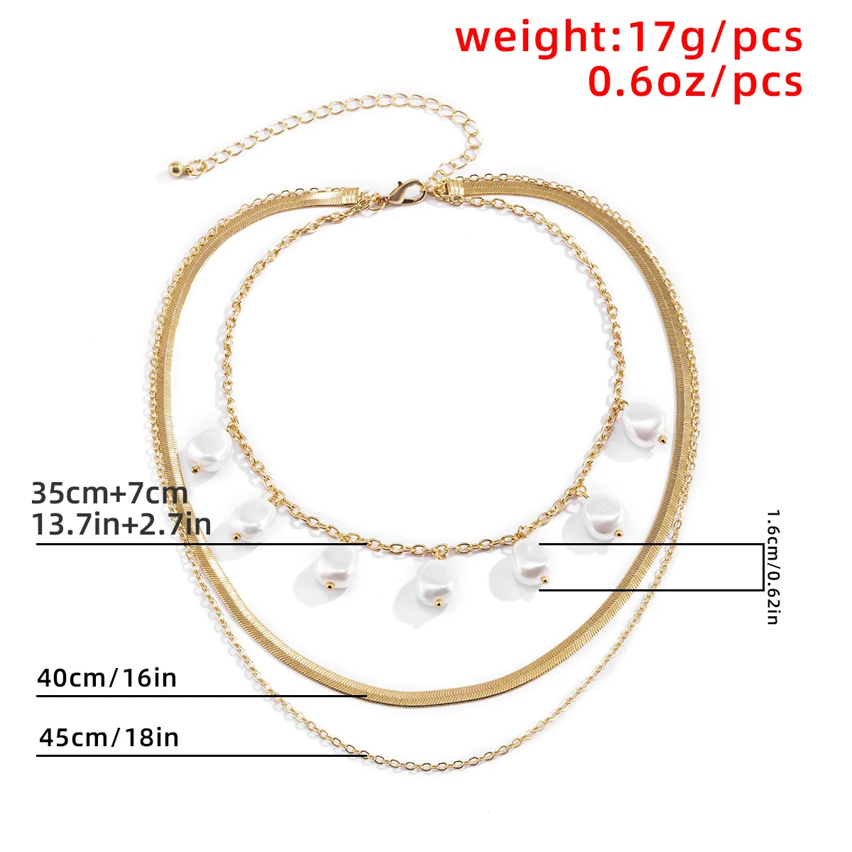 

Baroque Simulated Pearls Pendant Necklace Women Punk Flat Blade Snake Chains Choker Necklaces Fashion Layered Collier Jewelry