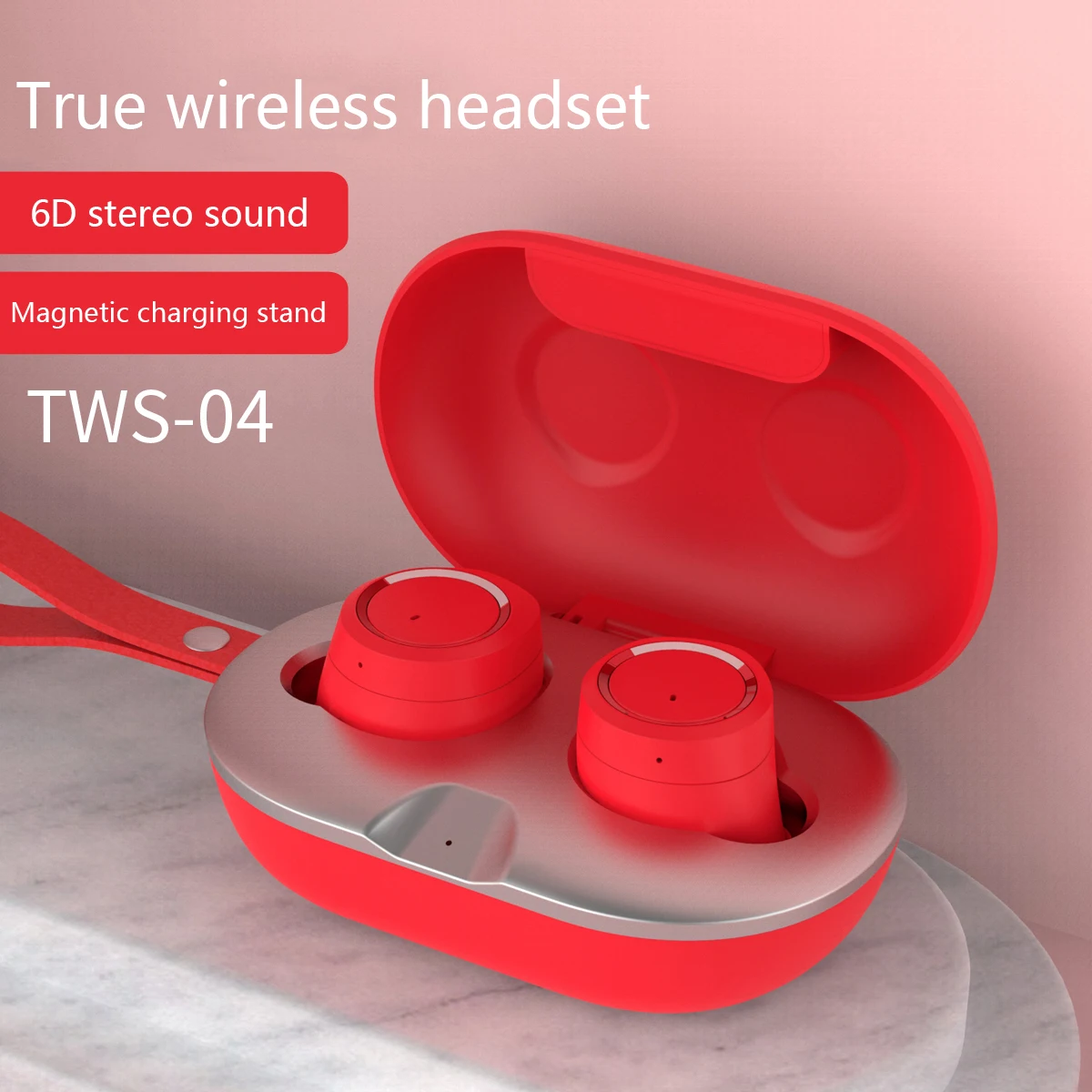 

TWS Bluetooth 5.0 Earphones For Women 300mAh Charging Box Wireless Headphone Touch 9D Stereo Sports Waterproof Earbuds Headsets