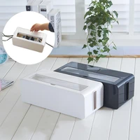 cable storage box power strip wire case anti dust charger socket organizer network line storage bin charger wire management box
